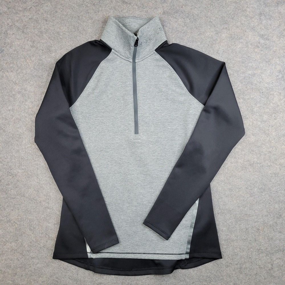 Under Armour Pullover Mens Medium Gray 1/4 Zip Long Sleeve Athletic Top 1349791